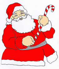 hand drawn picture of Santa Clause