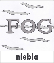 Fog Weather Flashcard - Spanish Weather